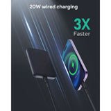 Aukey MagFusion Powerbank - 6.700mAh - Trådløs Opladning - Ståfunktion - MagSafe / Qi2 Kompatibel - Sort