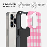 Burga iPhone 13 Pro Tough Fashion Deksel - Tynt rosa