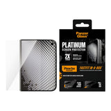 PanzerGlass iPhone Duo Platinum Sub Screen Protector FRAME FIT m. FASTFIT IN-A-BOX - Gennemsigtig