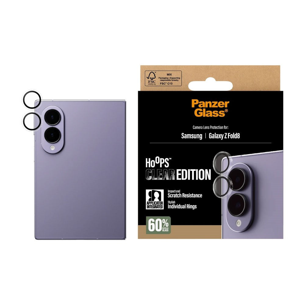 Samsung Galaxy Z Fold8 PanzerGlass® Hoops Kameralinsebeskytter - Transparent