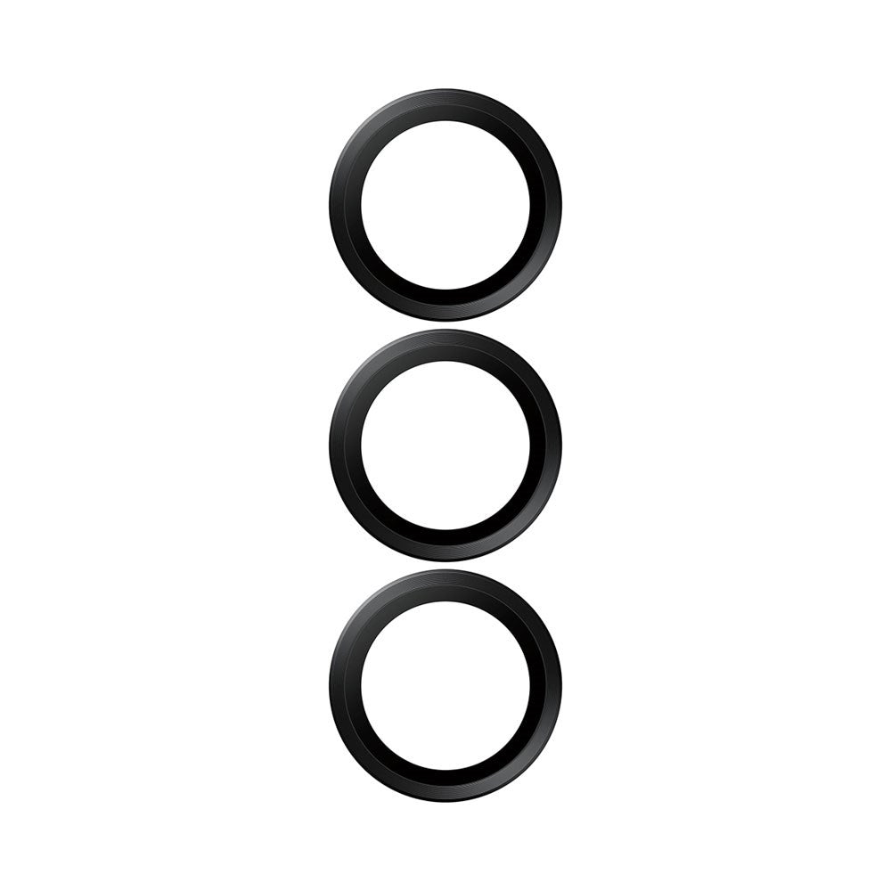 Samsung Galaxy S26 / S26+ (Plus) PanzerGlass Hoops - Beskyttelse til Kamera - Gennemsigtig / Sort Kant