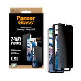 Samsung Galaxy A57 PanzerGlass 2-Way Privacy Skærmbeskyttelsesglas - inkl. EasyAligner - Gennemsigtig