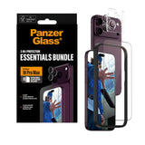 iPhone 18 Pro Max PanzerGlass Essentials 2-in-1 Bundle m. 1 x EasyAligner 1 x Skærmbeskyttelse (UWF) 1 x Hoops Kameralinsebeskyttelse - Gennemsigtig