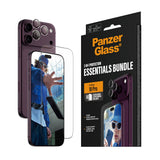 iPhone 18 Pro Max PanzerGlass Essentials 2-in-1 Bundle m. 1 x EasyAligner 1 x Skærmbeskyttelse (UWF) 1 x Hoops Kameralinsebeskyttelse - Gennemsigtig