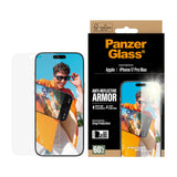 iPhone 17 Pro Max PanzerGlass Ultra Wide Fit Beskyttelsesglas m. EasyAligner - Anti-Reflective - Gennemsigtig