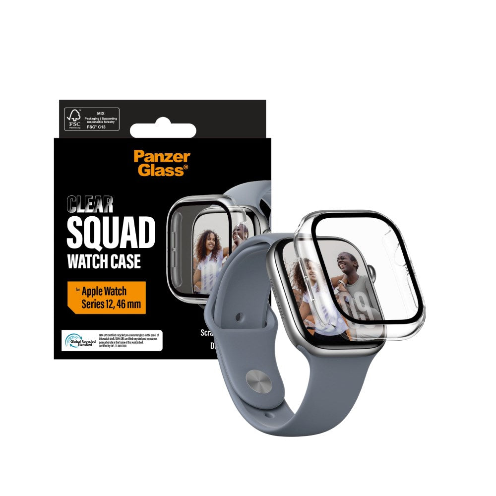 PanzerGlass  Apple Watch Series 12 (46mm) Squad Cover - Gennemsigtig