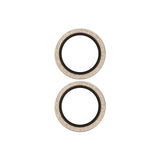 PanzerGlass iPhone 17 / 16 / 16 Plus Hoops Kamerabeskyttelsesglas inkl. Installationsramme - Glitter Guld