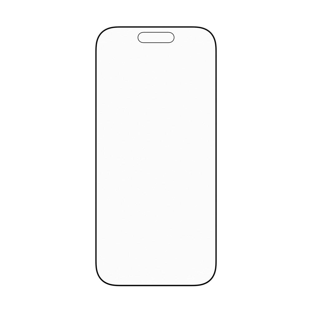 iPhone 17 / 16 Pro PanzerGlass Stealth Skærmbeskyttelsesglas - Ultra-Wide Fit - Gennemsigtig / Sort Kant