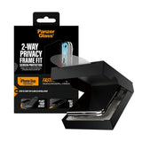 iPhone Duo PanzerGlass Ultra Wide Fit Hærdet Beskyttelsesglas inkl. FastFit In-A-Box - Privacy - Gennemsigtig