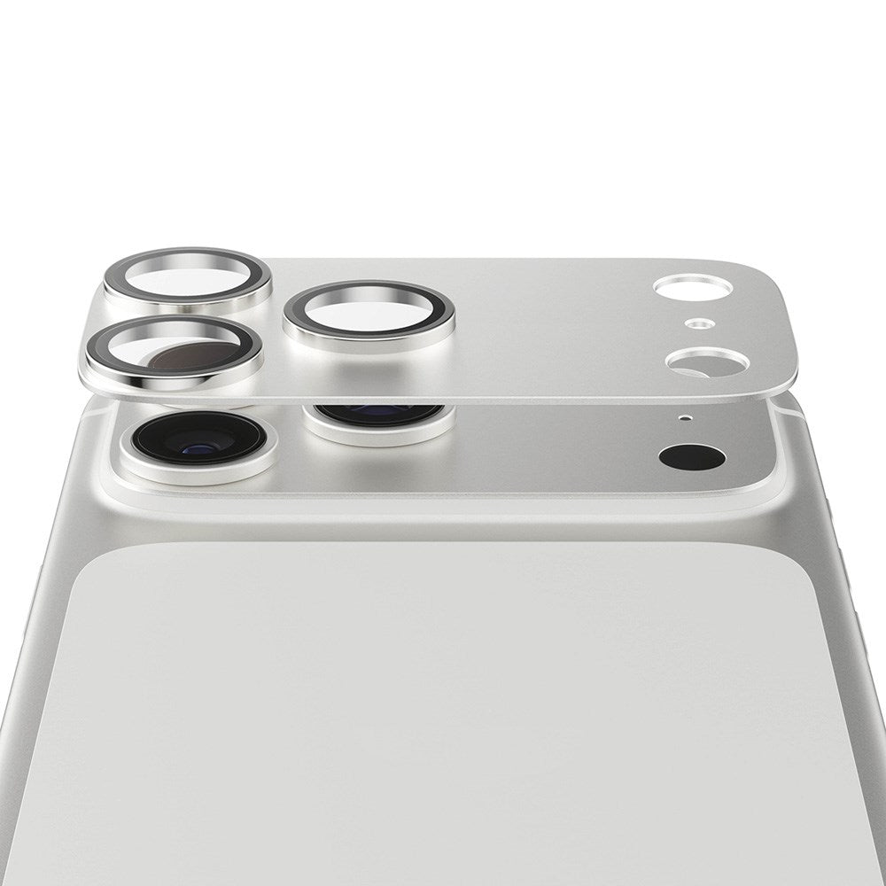 iPhone 17 Pro PanzerGlass FENDER Kameralinse Beskyttelsesglas - Silver