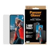 Samsung Galaxy S26+ (Plus) PanzerGlass 2-Way Privacy Skærmbeskyttelsesglas - inkl. EasyAligner - Gennemsigtig