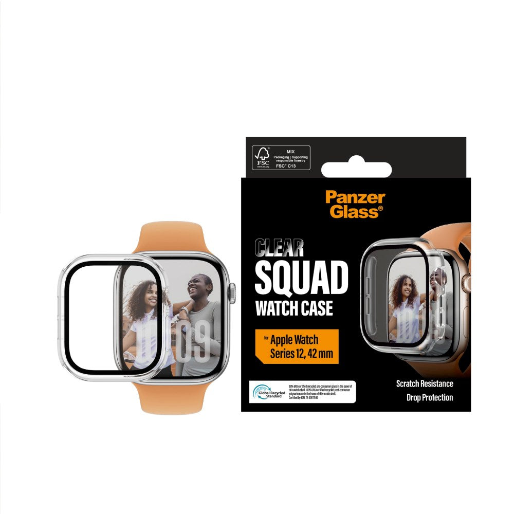 PanzerGlass  Apple Watch Series 12 (42mm) Squad Cover - Gennemsigtig