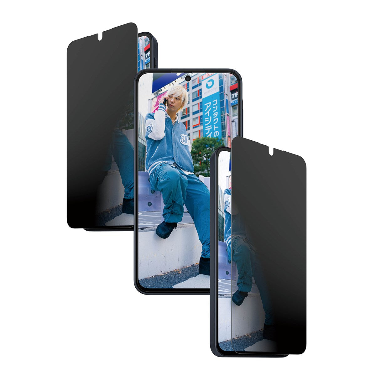 Samsung Galaxy A37 PanzerGlass 2-Way Privacy Skærmbeskyttelsesglas - inkl. EasyAligner - Gennemsigtig