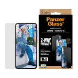 Samsung Galaxy A37 PanzerGlass 2-Way Privacy Skærmbeskyttelsesglas - inkl. EasyAligner - Gennemsigtig