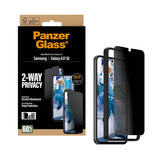 Samsung Galaxy A37 PanzerGlass 2-Way Privacy Skærmbeskyttelsesglas - inkl. EasyAligner - Gennemsigtig