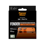 iPhone 17 Pro PanzerGlass FENDER Kameralinse Beskyttelsesglas - Cosmic Orange