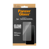 OPPO Find X9 Ultra PanzerGlass Hærdet Beskyttelsesglas - Ultra Wide Fit m. EasyAligner - Gennemsigtig