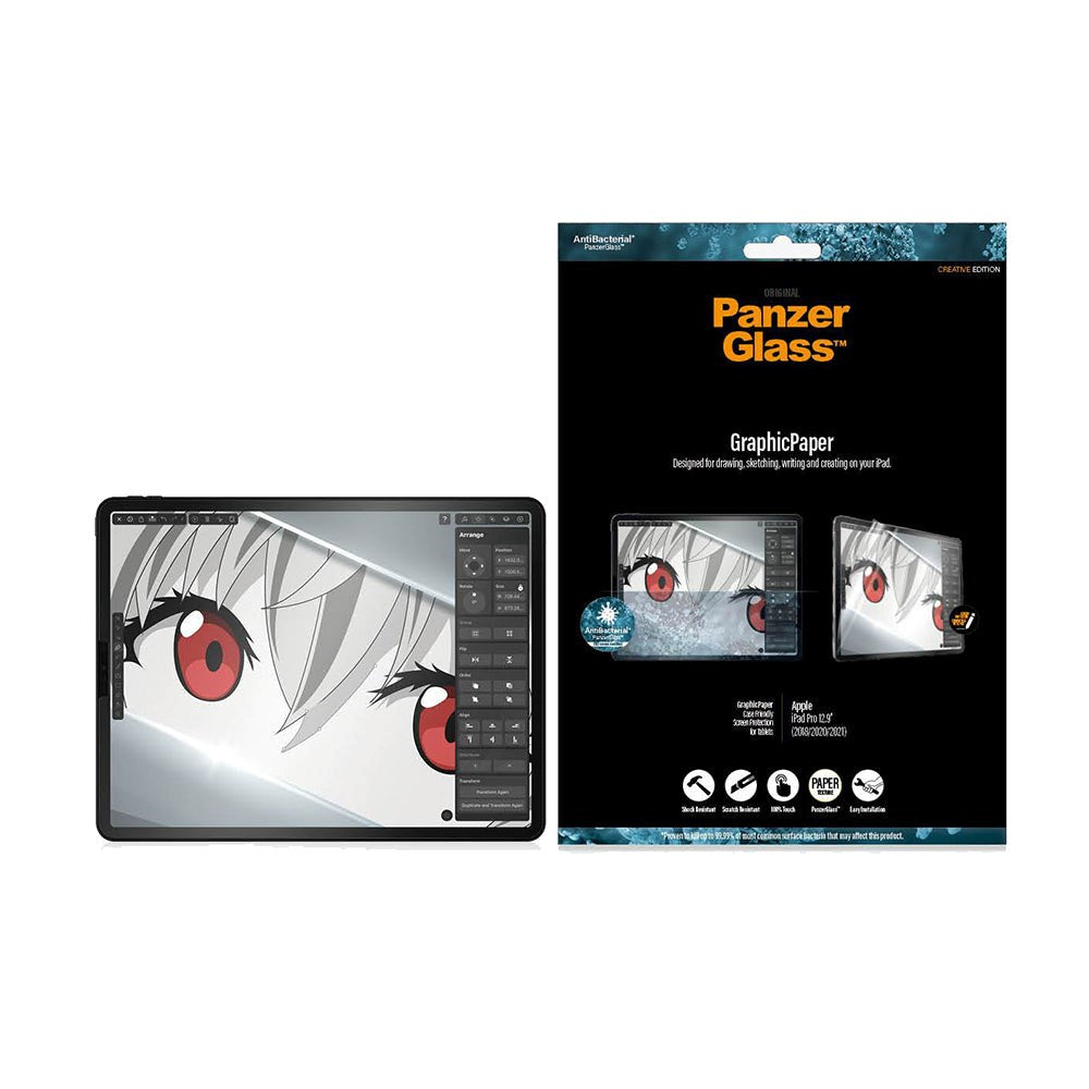 iPad Pro 12,9" (2022 / 2021 / 2020 / 2018) PanzerGlass skjermbeskytter - GraphicPaper