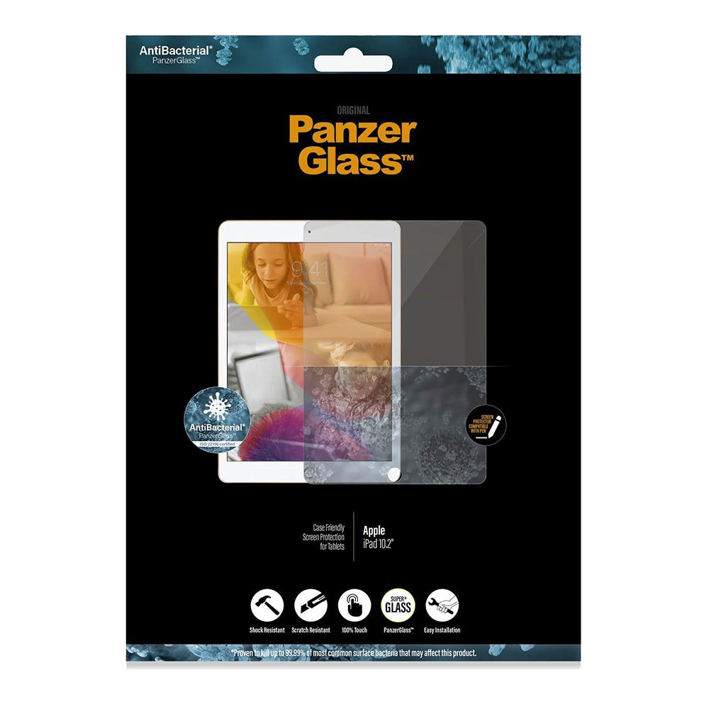 PanzerGlass iPad 10,2" (2021 / 2020 / 2019) beskyttende glass kant-til-kant - veskevennlig