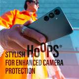 Samsung Galaxy S25+ (Plus) PanzerGlass bøyler - Kamerabeskyttelse - Gjennomsiktig / Svart