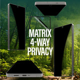 PanzerGlass Samsung Galaxy S25 Ultra Eco Matrix 4-veis Privacy skjermbeskytter Ultra Wide Fit m. Aligner Kit - Platinum Strength - Gjennomsiktig