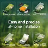 Samsung Galaxy S25 PanzerGlass Eco Matrix skjermbeskytter - Ultra Wide Fit - Aligner Kit - Platinum Strength - Gjennomsiktig