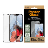 PanzerGlass® skjermbeskytter for iPhone 16e / 14 / 13 / 13 Pro - Ultra-Wide Protection - Inkl. EasyAligner - Gjennomsiktig