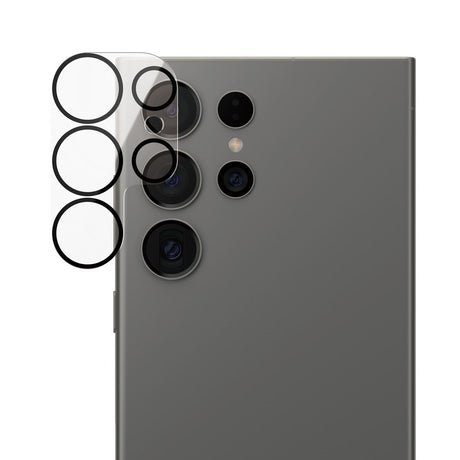 Samsung Galaxy S25 Ultra PanzerGlass PicturePerfect - Kamerabeskyttelse - Platinastyrke - Gjennomsiktig / Svart