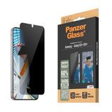 Samsung Galaxy S25+ (Plus) - PanzerGlass Ultra-Wide Fit-skjermbeskytter - Personvernfunksjon - Gjennomsiktig