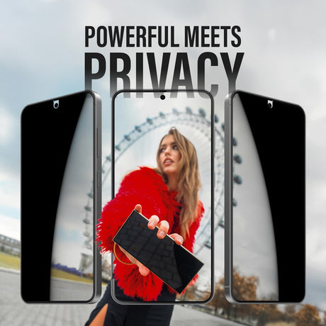 Samsung Galaxy S25 - PanzerGlass Ultra-Wide Fit skjermbeskytter - Personvernfunksjon - Gjennomsiktig