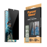 Samsung Galaxy S25 Ultra - PanzerGlass Ultra-Wide Fit skjermbeskytter - Personvernfunksjon - Gjennomsiktig