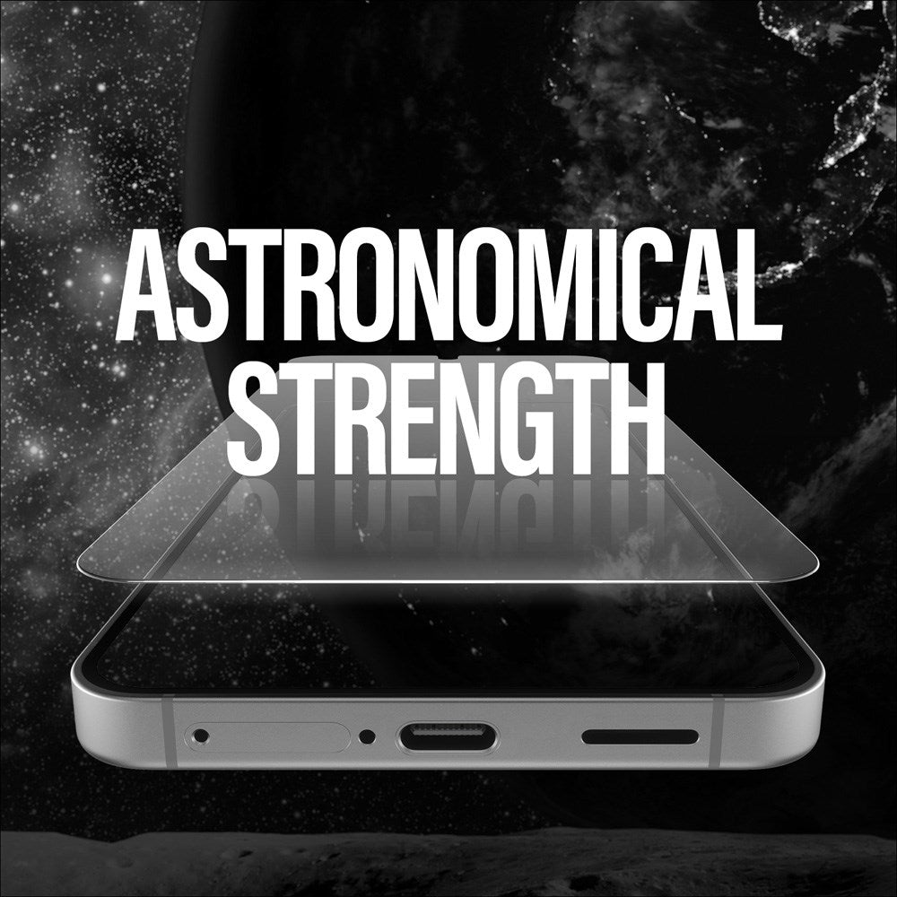 Samsung Galaxy S25+ (Plus) - PanzerGlass Ultra-Wide Fit keramisk skjermbeskytter - Gjennomsiktig