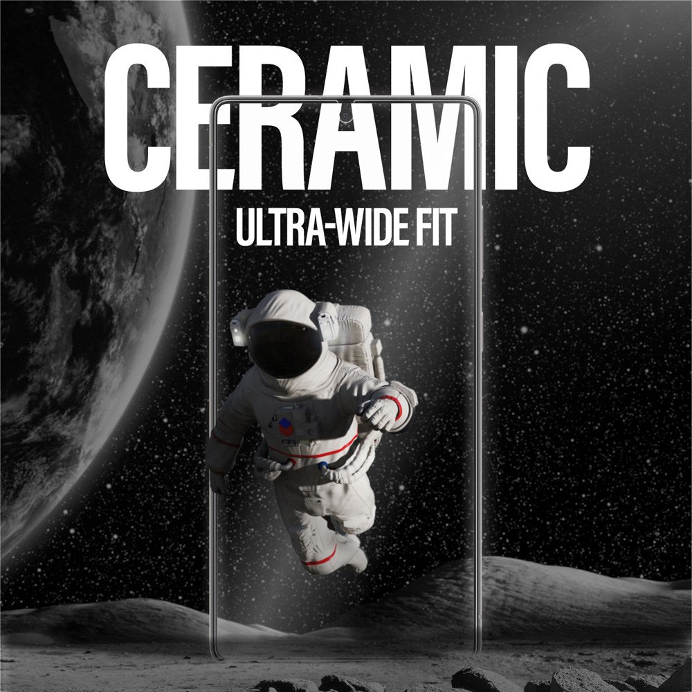 Samsung Galaxy S25 Ultra - PanzerGlass Ultra-Wide Fit keramisk skjermbeskytter - Gjennomsiktig