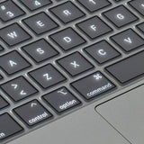 Philbert MacBook Pro 14" / 16" (2021) Keyboard Silikone Cover m. Dansk Tastatur - Transparent / Black