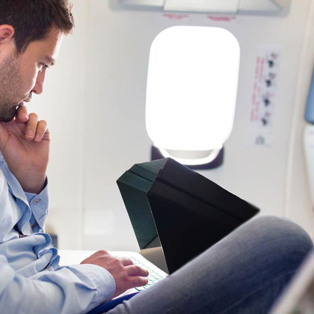 Universal Philbert bærbar deksel m. Solskjerm og integrert personvern 13-14" - Svart