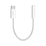 Puro Slitesterk USB-C til 3,5 mm-adapter med flettet design - 15 cm - Hvit