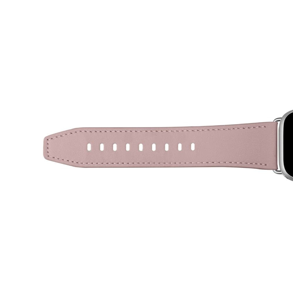 Apple Watch (38/40/SE/41/42 mm) Puro E-CLASSIC Vegan lærklokkerem - rosa