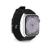 Apple Watch (42/44/SE/45/46/49 mm) Puro E-CLASSIC Vegansk klokkerem i skinn - svart