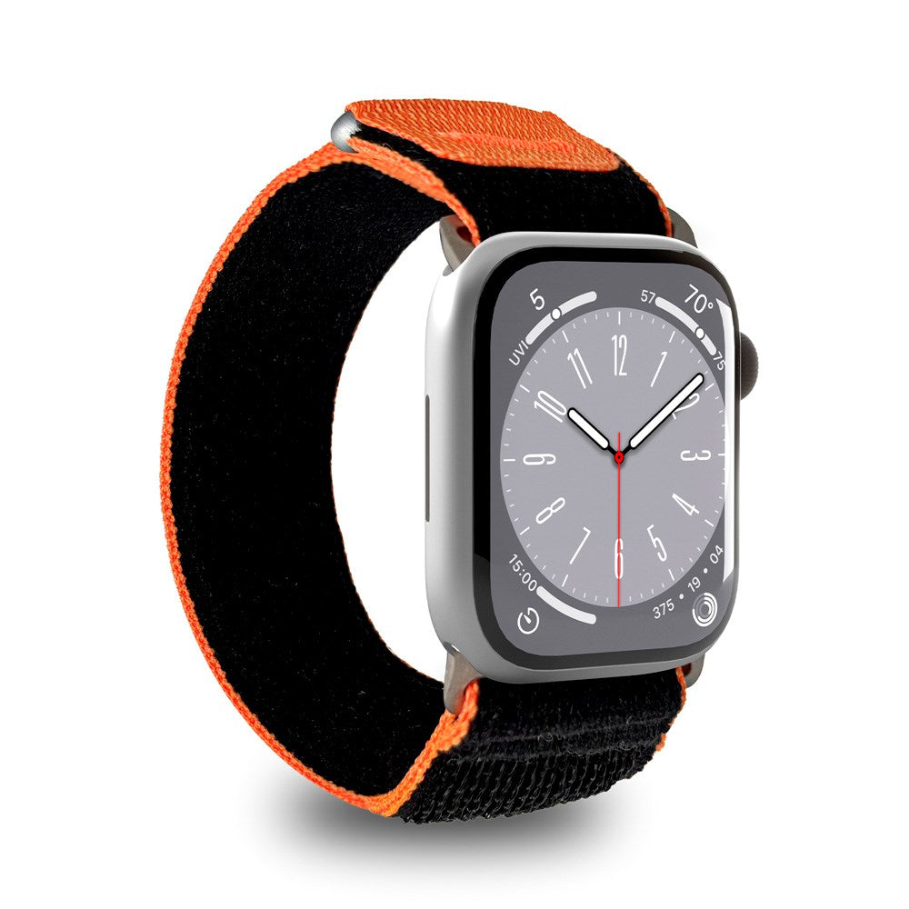 PURO TRIAL LOOP-rem - Apple Watch (42/44/SE/45/46/49 mm) - Svart/oransje