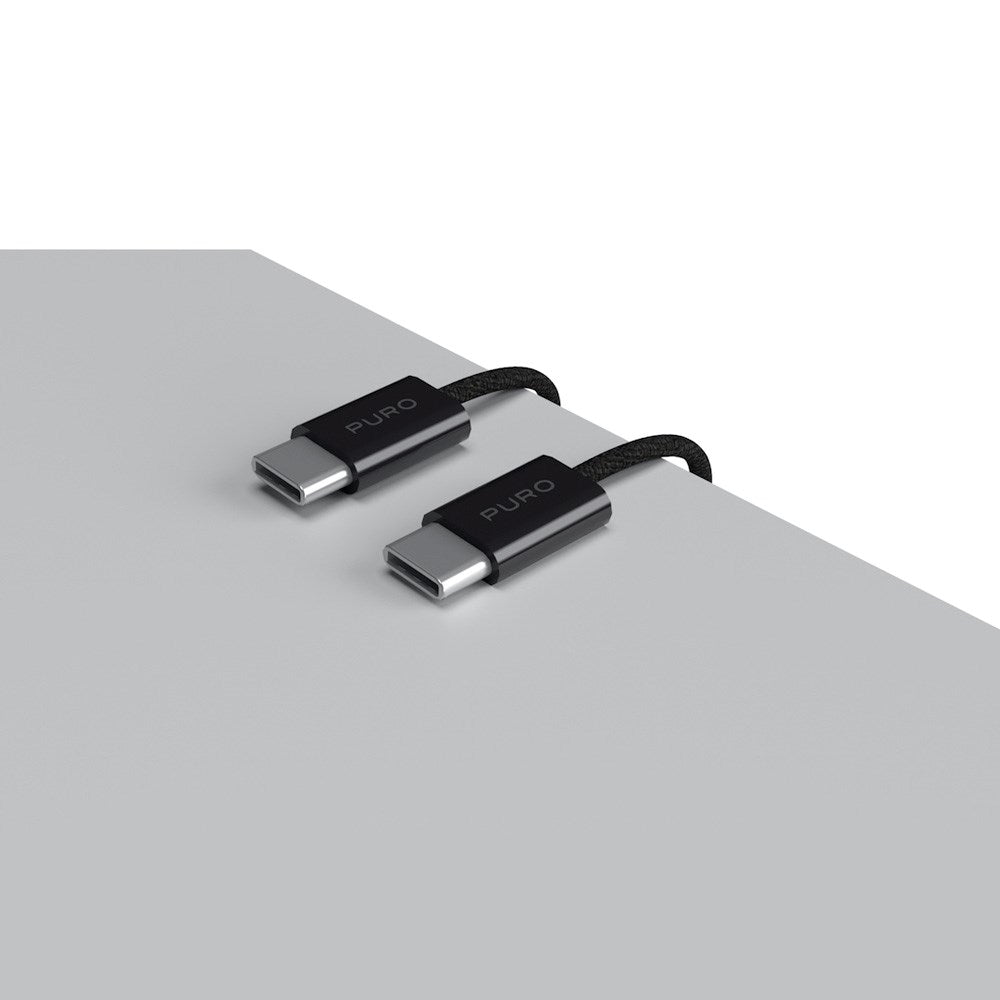 Flettet Puro USB-C Kabel – 1.5m, 60W Power Delivery, 480Mbps - Grøn