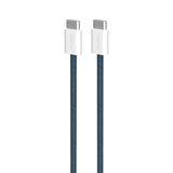 Flettet Puro USB-C-kabel - 1,5 m, 60 W strømforsyning, 480 Mbps - mørkeblå