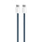 Flettet Puro USB-C-kabel - 1,5 m, 60 W strømforsyning, 480 Mbps - mørkeblå
