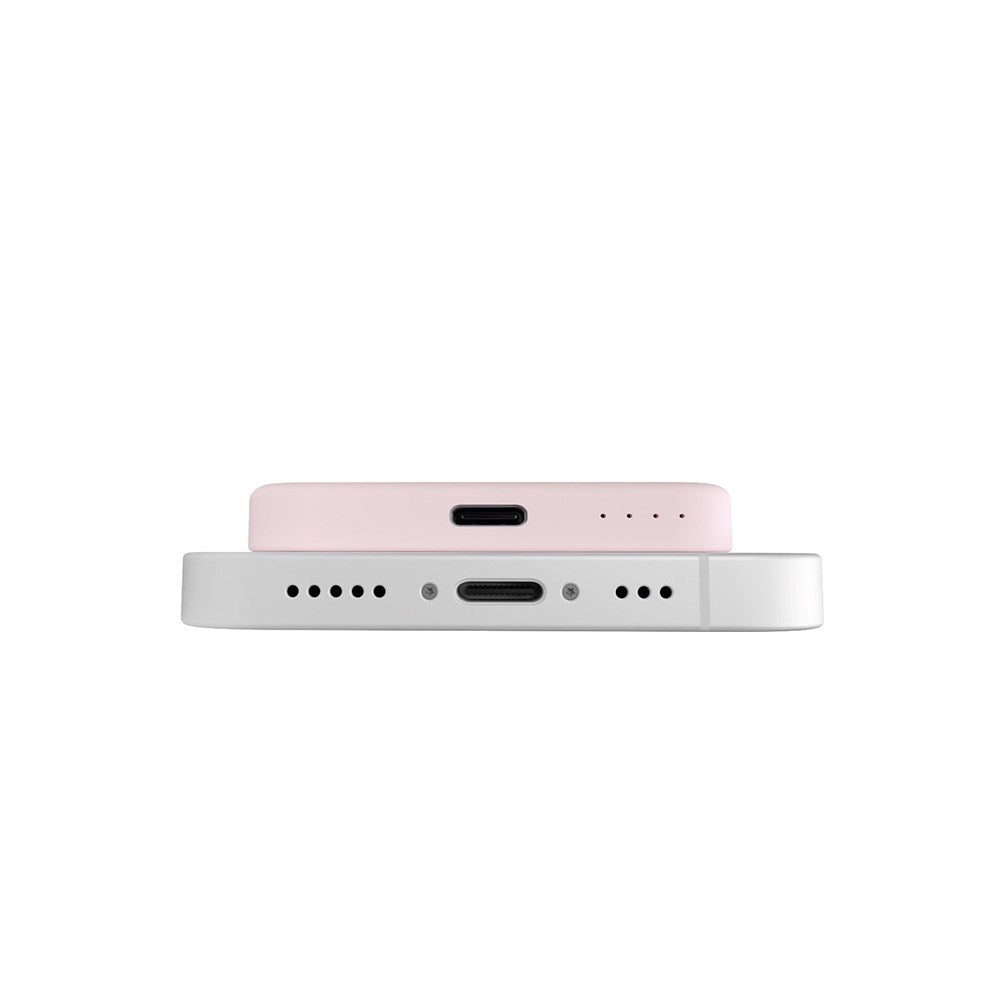 Puro Mini Power Mag 15W trådløs Powerbank 4200 mAh w. USB-C-kontakt - MagSafe-kompatibel - Rosa