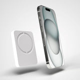 Puro Mini Power Mag 15W trådløs Powerbank 4200 mAh w. USB-C-kontakt - MagSafe-kompatibel - Hvit