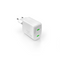 Puro Dual USB-C-lader 35W - GaN-teknologi - Elegant hvit finish 