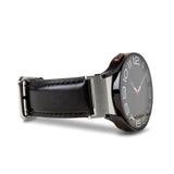 PURO CLASSIC ekte lærrem - Samsung Galaxy Watch (4/4 Classic/5/5 Pro/6/6 Classic/7) - Svart