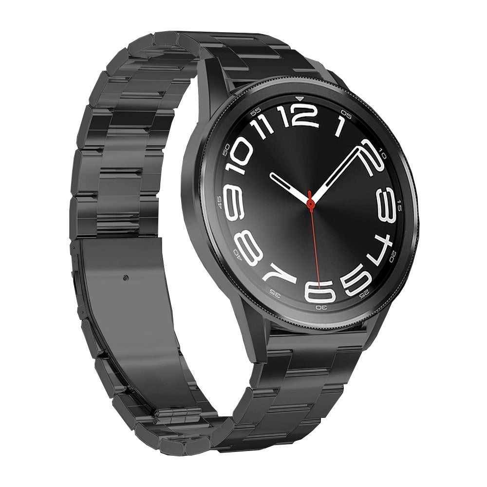 PURO rustfri stålrem - Samsung Galaxy Watch (4/4 Classic/5/5 Pro/6/6 Classic/7) - Svart