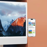 Puro Mag Mount mobilholder for datamaskin - selvklebende - MagSafe-kompatibel - Sølv