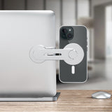 Puro Mag Mount mobilholder for datamaskin - selvklebende - MagSafe-kompatibel - Sølv