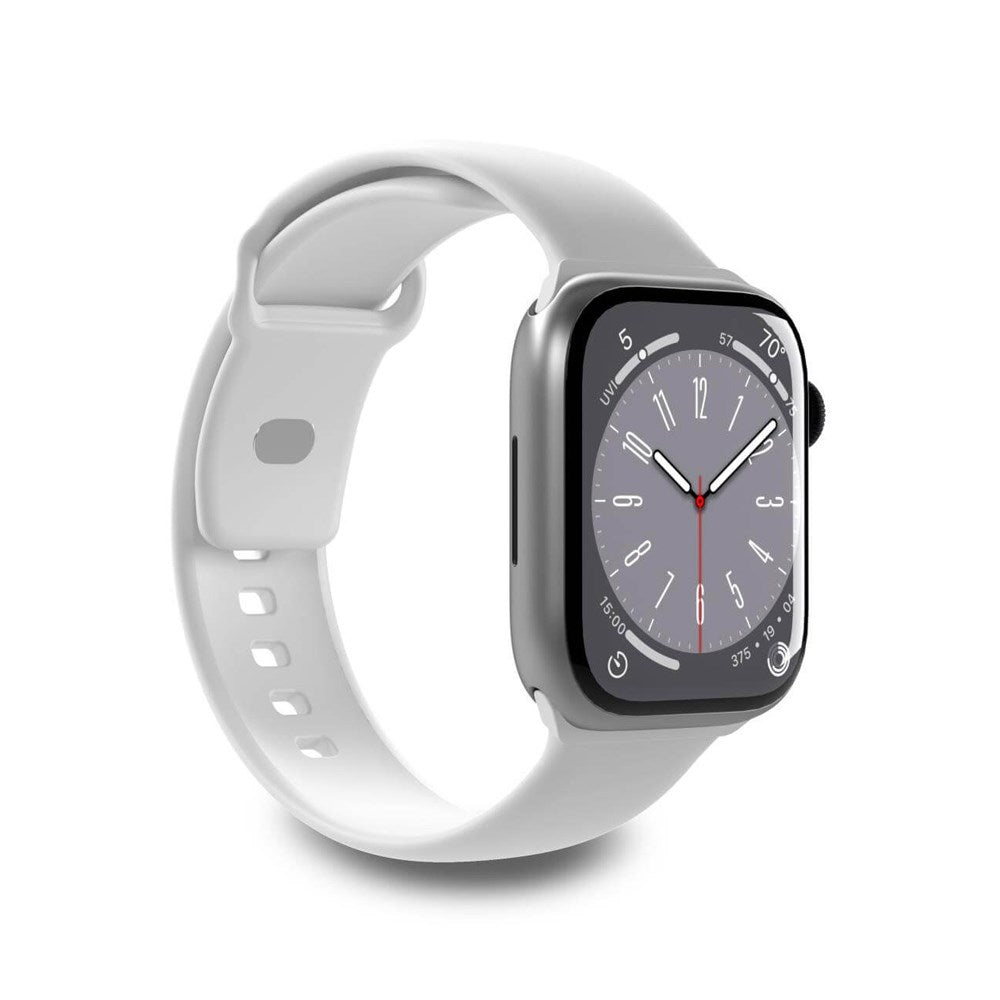 Apple Watch (38/40/SE/41/42 mm) Puro ICON silikonklokkerem - hvit